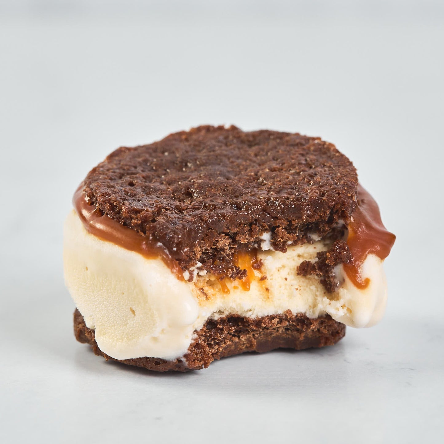 Galleta de Brownie - Helado de caramelo