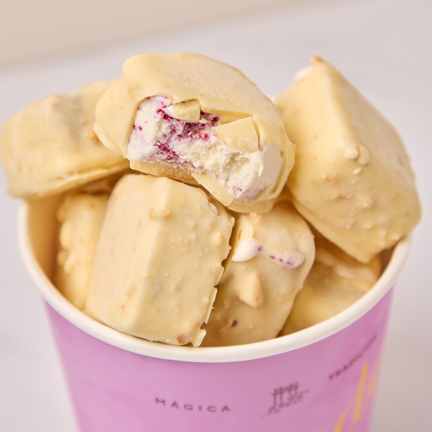 Cubitos de Cheesecake de Arándanos