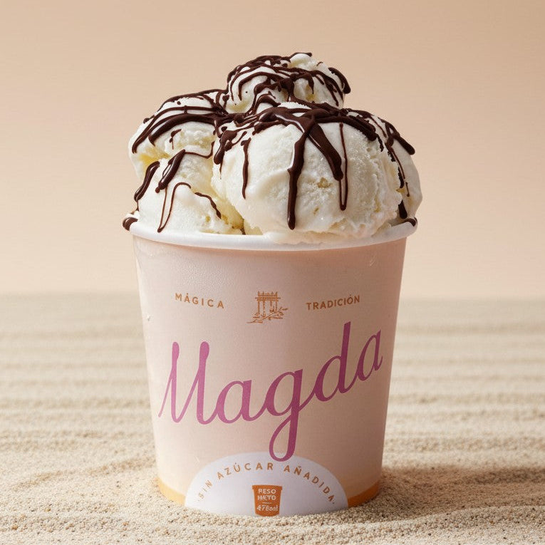 Helado de Stracciatella de Yogurt Griego - Sin Azúcar
